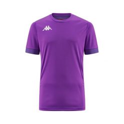 Jersey Kappa dervio. Fioletowe koszulki sportowe męskie Kappa, l, bez wzorów, z jersey, bez kołnierzyka, bez ramiączek, na fitness i siłownię. Za 176.50 zł.