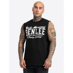 Klasyczny tank top Benlee Lastarza. Czarne koszulki sportowe męskie BENLEE, bez wzorów, bez kołnierzyka, bez ramiączek. Za 152.50 zł.