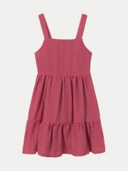 Mayoral Sukienka letnia 6959 Różowy Regular Fit. Czerwone sukienki dla dziewczynek Mayoral, na lato, bez wzorów, z syntetyku, bez ramiączek. Za 99.99 zł.