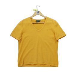 Second life - Kobieta pomarańczowy sweter - Stan dobry. Brązowe obuwie sportowe damskie Ralph Lauren, bez wzorów, sportowe, bez kołnierzyka, bez ramiączek, bez kaptura. Za 51.08 zł.