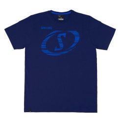 Koszulka Spalding Fast. Niebieskie koszulki sportowe męskie Spalding, s, bez wzorów, z materiału, bez kołnierzyka, bez ramiączek, do biegania. Za 136.60 zł.