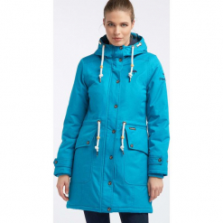 Parka funkcyjna w kolorze niebieskim. Parki damskie marki bonprix. W wyprzedaży za 369.95 zł.