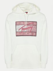 Tommy Jeans Bluza Dna Flag Twist DM0DM21100 Écru Regular Fit. Bluzy męskie Tommy Jeans, m, bez wzorów, z bawełny, bez kaptura. Za 249.99 zł.
