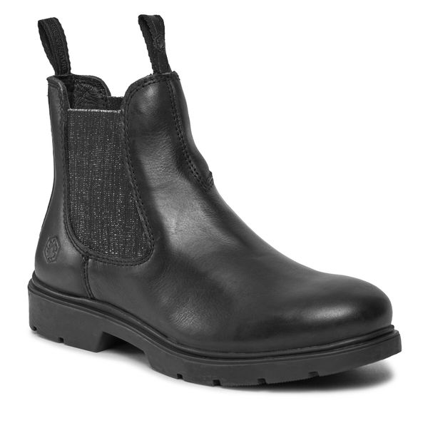 Botki Lumberjack. Czarne botki damskie Lumberjack, bez obcasa, na płaskiej podeszwie, bez zapięcia. Za 379.99 zł.