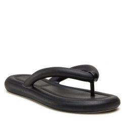 Japonki Melissa. Czarne klapki damskie Melissa, bez wzorów, bez obcasa. Za 209.99 zł.