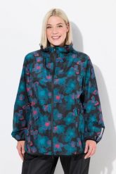 Damskie Kurtka przeciwdeszczowa lekka wodoszczelna kaptur kieszenie na zamek. Czarne kurtki damskie Ulla Popken, plus size, bez wzorów, z materiału, bez kaptura. Za 336.99 zł.
