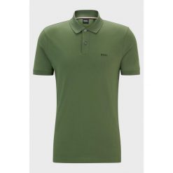 Koszulka Polo męska BOSS Pallas Open Green regular fit zielona (50468301-381). Zielone koszulki polo męskie Boss, m, bez wzorów, sportowe, bez ramiączek. Za 249.00 zł.