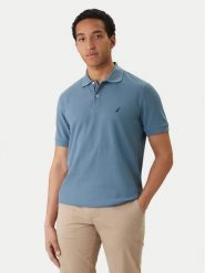 Nautica Polo Cabin NCCR0110 Niebieski Classic Fit. Niebieskie koszulki polo męskie Nautica, m, bez wzorów, z bawełny, bez ramiączek. Za 129.99 zł.