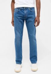 Męskie Spodnie Jeansowe Mustang Style Orlando Slim Denim Blue 1016314 5000 581. Niebieskie spodnie materiałowe męskie Mustang, l, bez wzorów, z denimu. Za 219.99 zł.