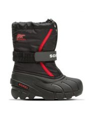 Sorel Śniegowce Flurry™ Boot 2114082015 Czarny. Czarne buty zimowe chłopięce Sorel, bez wzorów, z materiału, bez zapięcia. Za 269.99 zł.