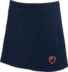 Spódnica dziecięca Playerlayer dziewczęca granatowa. Niebieskie spódniczki dla dziewczynek Givova, bez wzorów, z elastanu, mini. Za 122.99 zł.