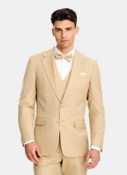 PAKO LORENTE - Beżowa marynarka garniturowa z wełny. Brązowe marynarki męskie Pako Lorente, bez wzorów, z poliesteru, młodzieżowe. Za 1,699.99 zł.