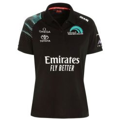 Slam Etnz Deck Ws Polo Ss Damskie. Czarne koszulki sportowe damskie SLAM, s, bez wzorów, z bawełny, bez kołnierzyka, bez ramiączek. W wyprzedaży za 232.20 zł.