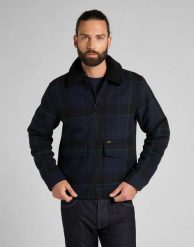 LEE CHETOPA WINTER JACKET MĘSKA KURTKA PRZEJŚCIOWA W KRATĘ NAVY L86PCS35 112122755. Niebieskie kurtki męskie Lee, l, bez wzorów, bez kaptura. Za 419.99 zł.