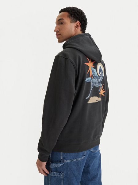 RVCA Bluza Pegasus EVYSF00137 Czarny Boxy Fit. Czarne bluzy męskie RVCA, m, bez wzorów, z bawełny, bez kaptura. Za 241.99 zł.