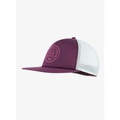 Czapka z daszkiem Rab Cirque Print Cap - mulberry/pewter. Fioletowe czapki i kapelusze damskie RAB, bez wzorów. Za 119.99 zł.