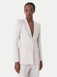 Patrizia Pepe Marynarka 8S0582/A498-S748 Szary Regular Fit. Szare żakiety damskie Patrizia Pepe, s, bez wzorów, z syntetyku. Za 1,809.00 zł.