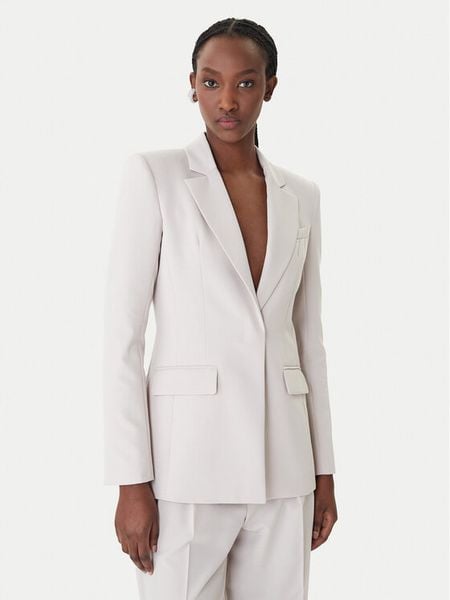 Patrizia Pepe Marynarka 8S0582/A498-S748 Szary Regular Fit. Szare żakiety damskie Patrizia Pepe, s, bez wzorów, z syntetyku. Za 1,809.00 zł.