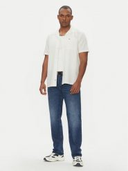 Tommy Jeans Koszula DM0DM20895 Écru Regular Fit. Koszule męskie Tommy Jeans, m, bez wzorów, z bawełny, bez kołnierzyka, bez ramiączek. Za 199.99 zł.