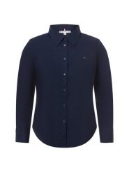 Tommy Hilfiger Bluzka damska Kobiety Bawełna niebieski jednolity, 44. Niebieskie bluzki damskie Tommy Hilfiger, bez wzorów, z bawełny, klasyczne, bez kołnierzyka, bez ramiączek. Za 399.95 zł.