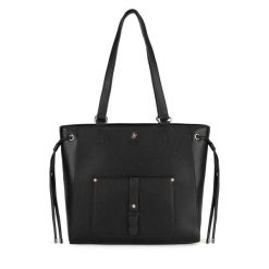 Torebka Beverly Hills Polo Club. Czarne torebki do ręki damskie Beverly Hills Polo Club, bez wzorów, klasyczne, bez dodatków. Za 179.99 zł.