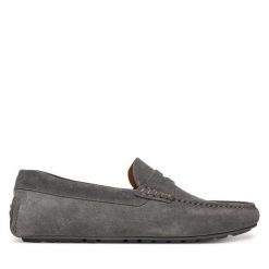 Mokasyny BOSS. Szare mokasyny męskie Boss. Za 579.99 zł.