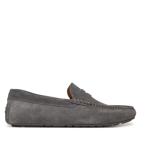 Mokasyny BOSS. Szare mokasyny męskie Boss. Za 549.99 zł.