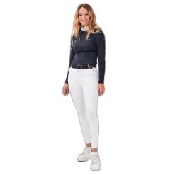 Damskie spodnie jeździeckie Gaze Jamira. Białe spodnie materiałowe damskie GAZE, s, bez wzorów, z tkaniny. Za 1,120.35 zł.