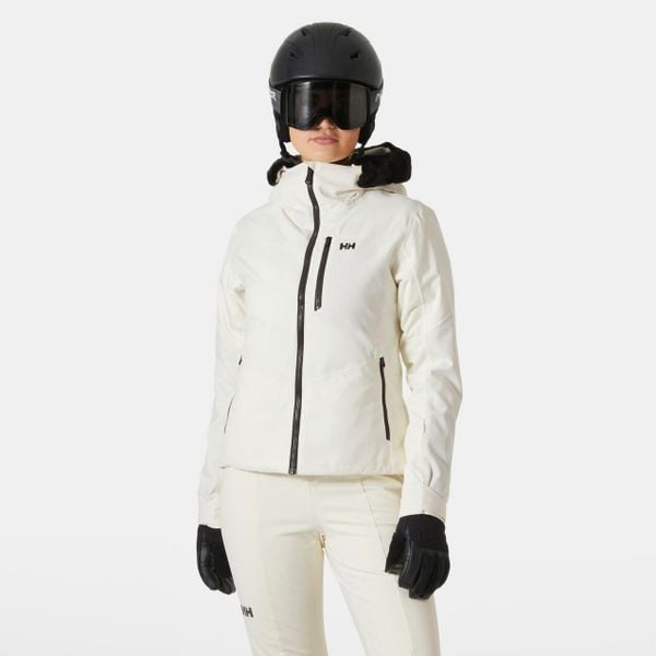Damska kurtka narciarska Helly Hansen Valdisere 2.0. Białe kurtki sportowe damskie Helly Hansen, na zimę, bez wzorów, bez kaptura, narciarskie. W wyprzedaży za 1,243.50 zł.