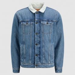 Kurtka Jack & Jones Jean Jkt Niebieski Denim. Niebieskie kurtki męskie Jack&Jones, bez wzorów, z denimu, bez kaptura. Za 341.45 zł.