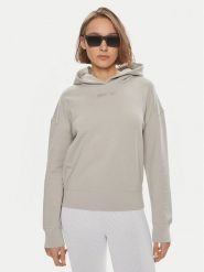 Calvin Klein Bluza Micro Logo K20K206631 Beżowy Relaxed Fit. Brązowe bluzy damskie Calvin Klein, xs, bez wzorów, z bawełny, bez kaptura. Za 399.99 zł.