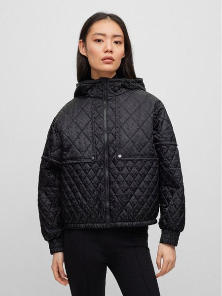 BOSS Kurtka przejściowa Pengtong 50494519 Czarny Regular Fit. Czarne kurtki damskie Boss, bez wzorów, z syntetyku, bez kaptura. Za 1,899.00 zł.