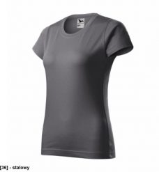 Basic 134 - ADLER - Koszulka damska, 160 g/m2 - stalowy S. Szare t-shirty damskie Malfini, m, bez wzorów, bez kołnierzyka. Za 25.83 zł.