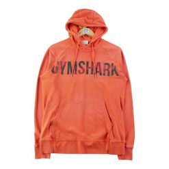 Second life - Gymshark męska bluza z kapturem do biegania - Stan dobry. Brązowe bluzy sportowe męskie GYMSHARK, m, bez wzorów, z materiału, z kapturem, do biegania. Za 85.16 zł.