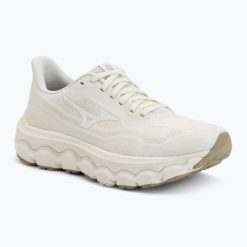 Buty do biegania damskie Mizuno Wave Horizon 9. Białe obuwie sportowe damskie Mizuno, bez wzorów, z materiału, do biegania, mizuno wave. Za 569.99 zł.