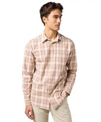 MESKA KOSZULA WRANGLER 1 PKT SHIRT TAN 112362768. Koszule męskie Wrangler, s, bez wzorów, bez kołnierzyka, bez ramiączek. Za 179.99 zł.