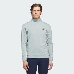 Bluza Ultimate365 Classic Quarter-Zip. Zielone bluzy męskie Adidas, l, bez wzorów, bez kaptura. Za 399.00 zł.