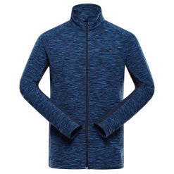 Bluza męska turystyczna szybkoschnąca Alpine Pro Goll 4. Niebieskie bluzy męskie Alpine Pro, m, bez wzorów, z elastanu, bez kaptura. Za 299.00 zł.
