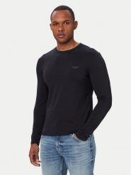 Guess Longsleeve M6YI28 K3733 Granatowy Regular Fit. Niebieskie bluzki z długim rękawem męskie Guess, m, z aplikacjami, z bawełny, bez kołnierzyka. Za 154.99 zł.