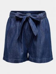 JDY Szorty materiałowe Kai 15321166 Granatowy Regular Fit. Niebieskie szorty damskie JDY, l, bez wzorów, z bawełny. Za 109.99 zł.