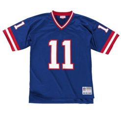 Koszulka NFL New York Giants Phil Simms. Niebieskie koszulki sportowe męskie Mitchell & Ness, bez wzorów, bez kołnierzyka, bez ramiączek, do piłki nożnej. W wyprzedaży za 565.50 zł.