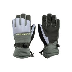Techniczne rękawice śnieżne MISSION chłopięce. Szare buty zimowe chłopięce Quiksilver, bez wzorów, z materiału, bez zapięcia. Za 199.00 zł.