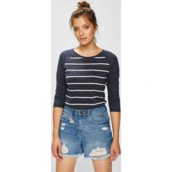 Sublevel - Bluzka. Szare bluzki damskie Sublevel, z bawełny, casualowe, z okrągłym kołnierzem. W wyprzedaży za 59.90 zł.