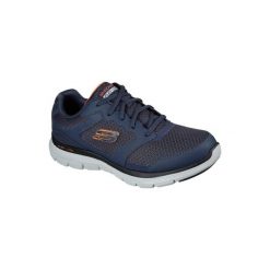 Buty sportowe męskie Skechers Flex Advantage 4.0. Brązowe buty sportowe męskie Skechers, ze skóry, bez zapięcia, na fitness i siłownię. Za 390.00 zł.