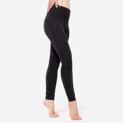 Legginsy do jogi damskie Kimjaly. Czarne legginsy damskie KIMJALY, m, bez wzorów, z elastanu, na jogę i pilates. Za 99.99 zł.