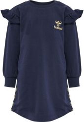 Sweterkowa sukienka dla dziewczynki Hummel Signe. Czarne sukienki dla dziewczynek Hummel, bez wzorów, z bawełny, bez ramiączek, długie. Za 162.00 zł.