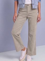 Street One spodnie z sztruksu Kobiety beżowy, 38-30. Brązowe spodnie materiałowe damskie Street One, bez wzorów, ze sztruksu. Za 399.95 zł.