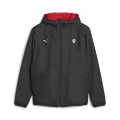 Męska kurtka z kapturem Puma FERRARI STYLE REVERSIBLE czarna 62097801 r M. Czarne kurtki męskie Puma, m, bez wzorów, z nylonu. Za 454.31 zł.