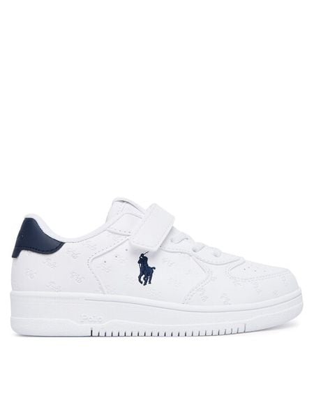 Polo Ralph Lauren Sneakersy RL05010101 Biały. Białe buty sportowe chłopięce Polo Ralph Lauren, bez wzorów, ze skóry, bez zapięcia. Za 273.99 zł.