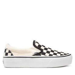 Vans. Białe trampki i tenisówki damskie Vans, bez wzorów, bez zapięcia. Za 239.99 zł.